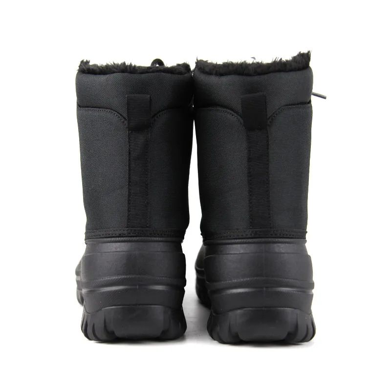 Factory Direct Sales High cut rubber boots Black Warm waterproof rain boots for women