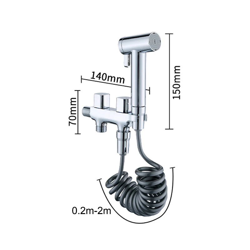 Pexmax Toilet Spray Gun Handheld Bidet Sprayer High-pressure Bidet Sprayer for Home Use