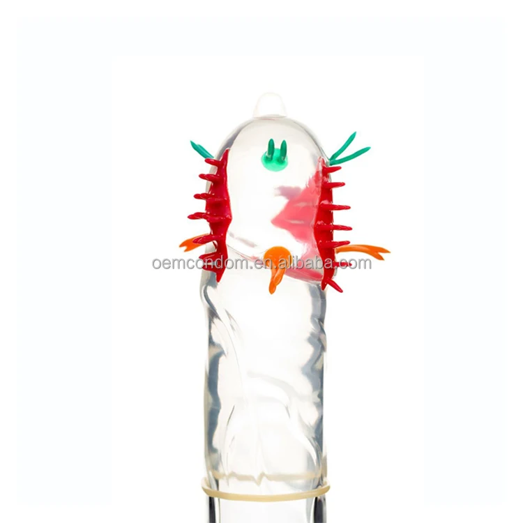 Adult Sex Products Extra Sensitive Penis Sleeve Female Alien Spike Thorn Female Stimulate Orgasm Hammered Spike Condom