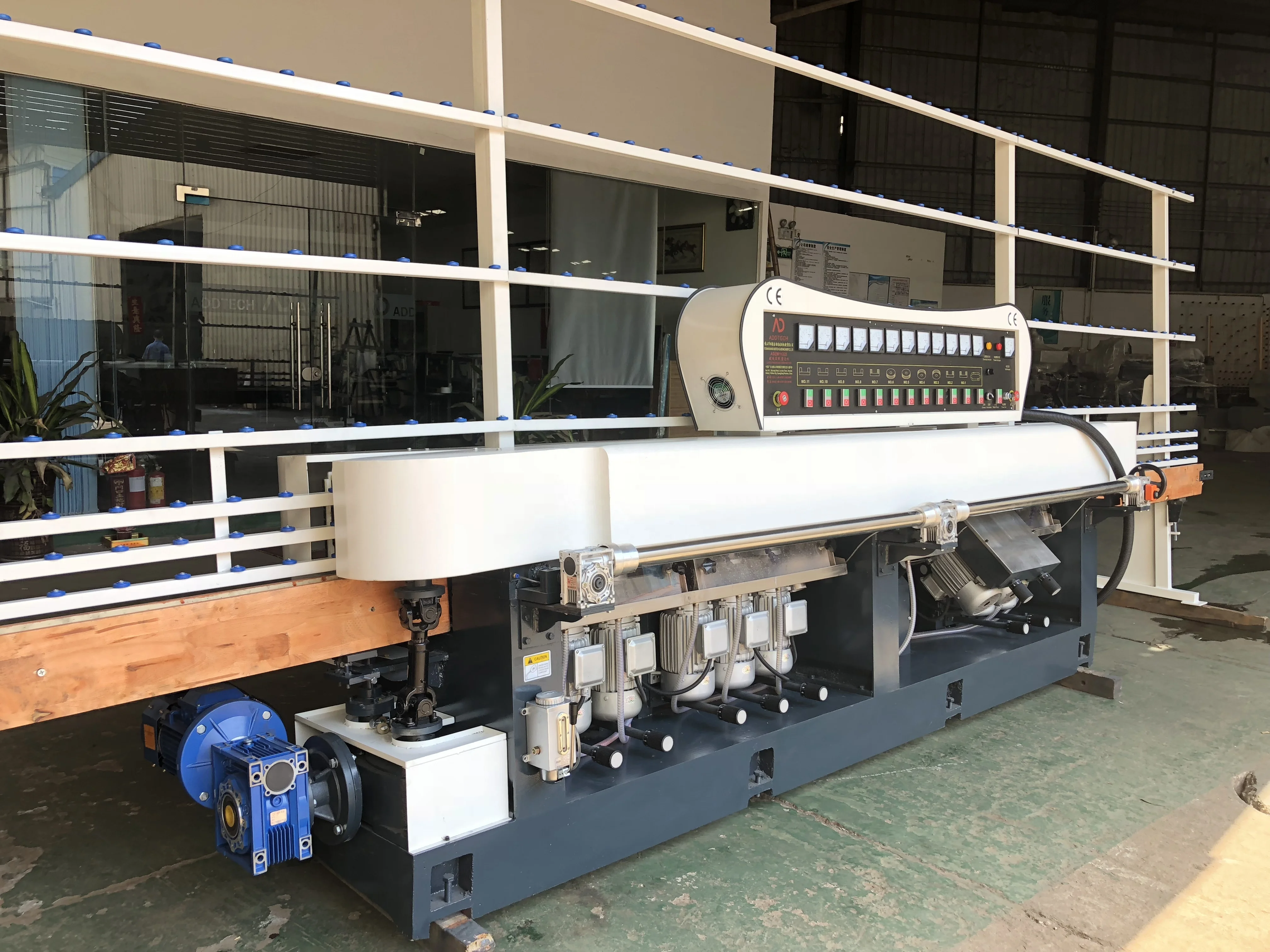 CE Vertical glass edging polishing machine for glass straight edge
