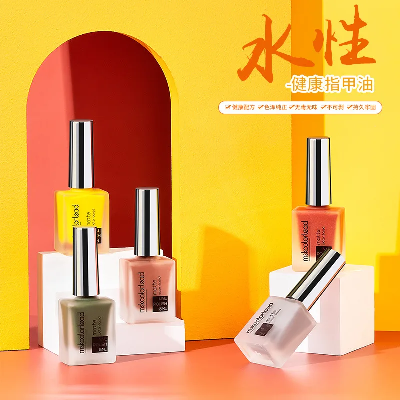 New Hot Sale 15ml Nail Polish Waterproof No-bake Nude Colors Matte Quick-drying Soak Off Translucent Sweet Manicure Gel Tools