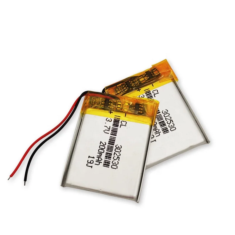 Rechargeable 302530 3.7V 180mAh 032530 Small Size Li Polymer Battery Pack with Pcm
