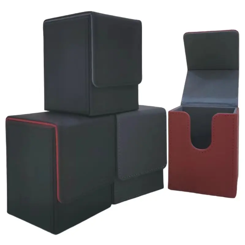 Custom Holder Pu Leather TCG MTG Yugioh Game Cards Deck Box Board Game Card Box Trading Card Storage Box