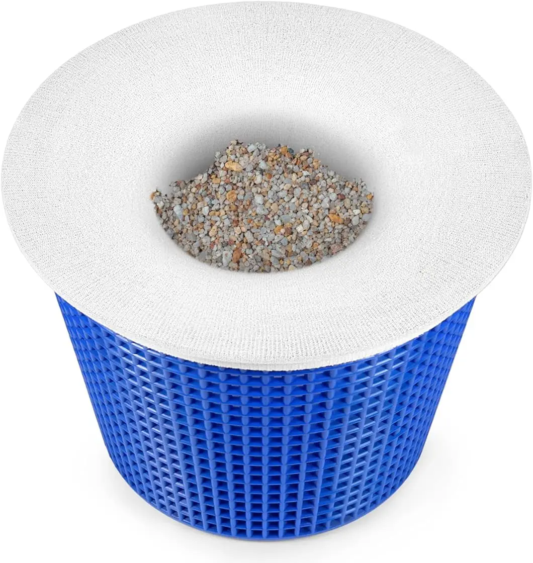 Pool Skimmer Socks, Ultra Fine Mesh Filter Sock Net for Skimmer Baskets, Skimmers Cleans Debris and Leaves for In-Ground and Abo