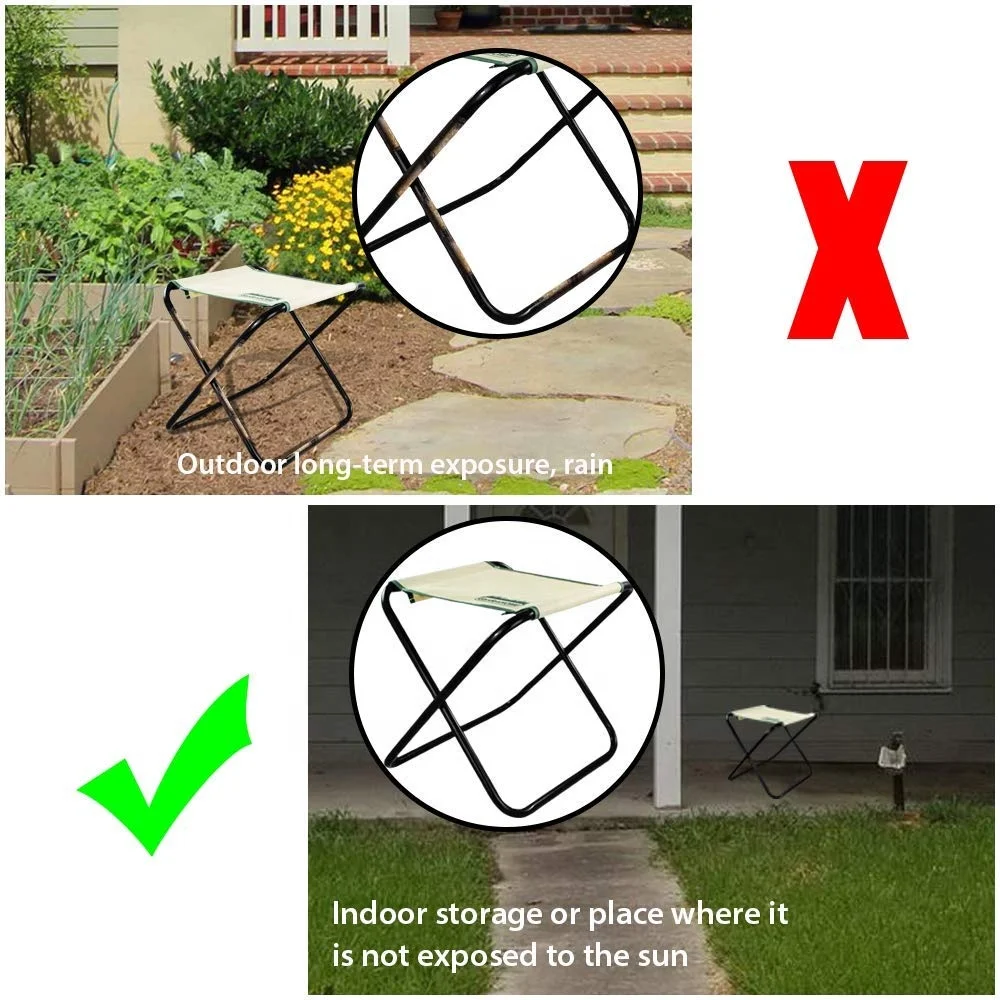 Garden Kneeler and Seat Stool Heavy Duty Garden Folding Bench  Soft EVA Kneeling Pad