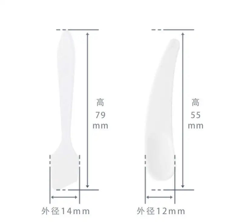 Прозрачная пластиковая мини-шпатель для косметики одноразовые инструменты макияжа