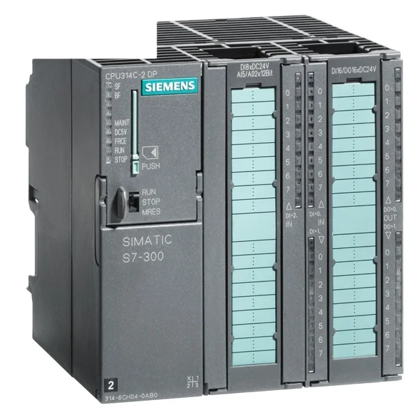 6ES7314-6CH04-0AB0 SIMATIC S7-300, CPU 314C-2 DP Compact CPU with MPI, 24 DI/16 DO, 4 AI, 2 AO, 1 Pt100, 4 high-speed counters (