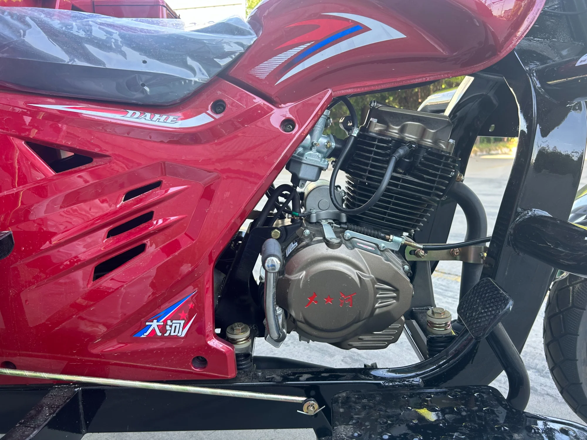 Open Motorcycle Tricycle 150cc ZONGSHEN Petrol Engine Low Speed Gasoline Farming Three Wheel Motorcycle