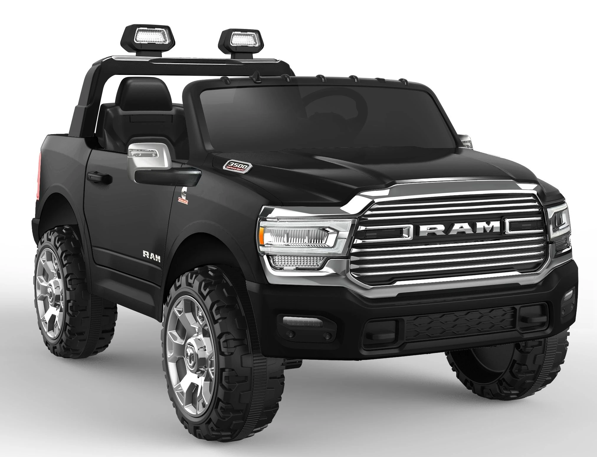 2024 Unisex New Licensed RAM 3500 Ride-on Electric Car Remote Control Power Baby Toys Power Source Battery Made of Plastic PC