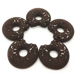 Bpa Free Baby Teethers Silicone Donut Baby Toys Teethers Baby Soothing Teething Chewing Toy