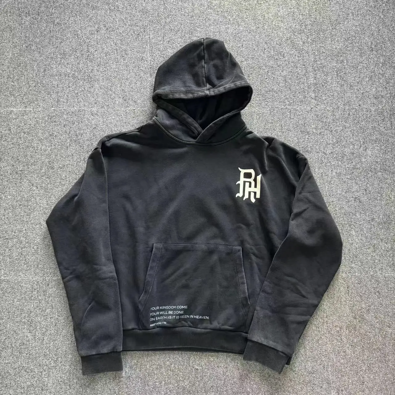 sunton stock angel logo print hoodie 360gsm french terry 100% cotton hoodies acid washed vintage oversize hoodie