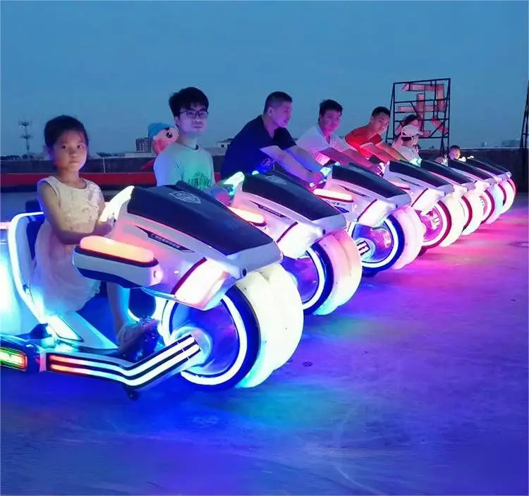 Amusement Park Shopping Mall Kiddie Rides Mall Child Ride on Kids Colorful Lights Wheel Motorcycle Bumper Electric Car
