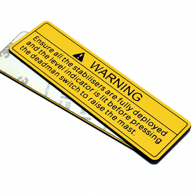 China Manufacture custom plastic double color label kits plastic engraved phenolic solar label tag
