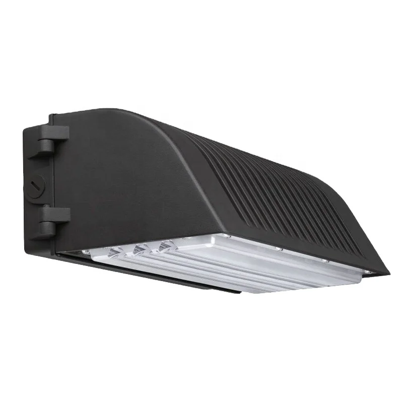 DLC America courtyard dimming power adjust color temperature 45W 70W Full cutoff wall pack lighting