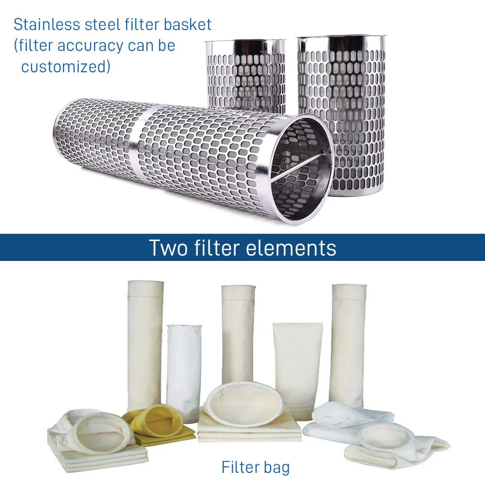 Food Grade Beverage Bag Filter housing Stainless Steel 316L 304 Multi Bags Filter Metal Filter