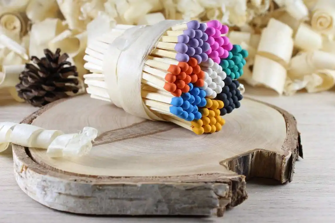 Personalized Decorative Packing Large Household Matches Tube Candle Matches   For Candles Wholesale Long Custom Matches