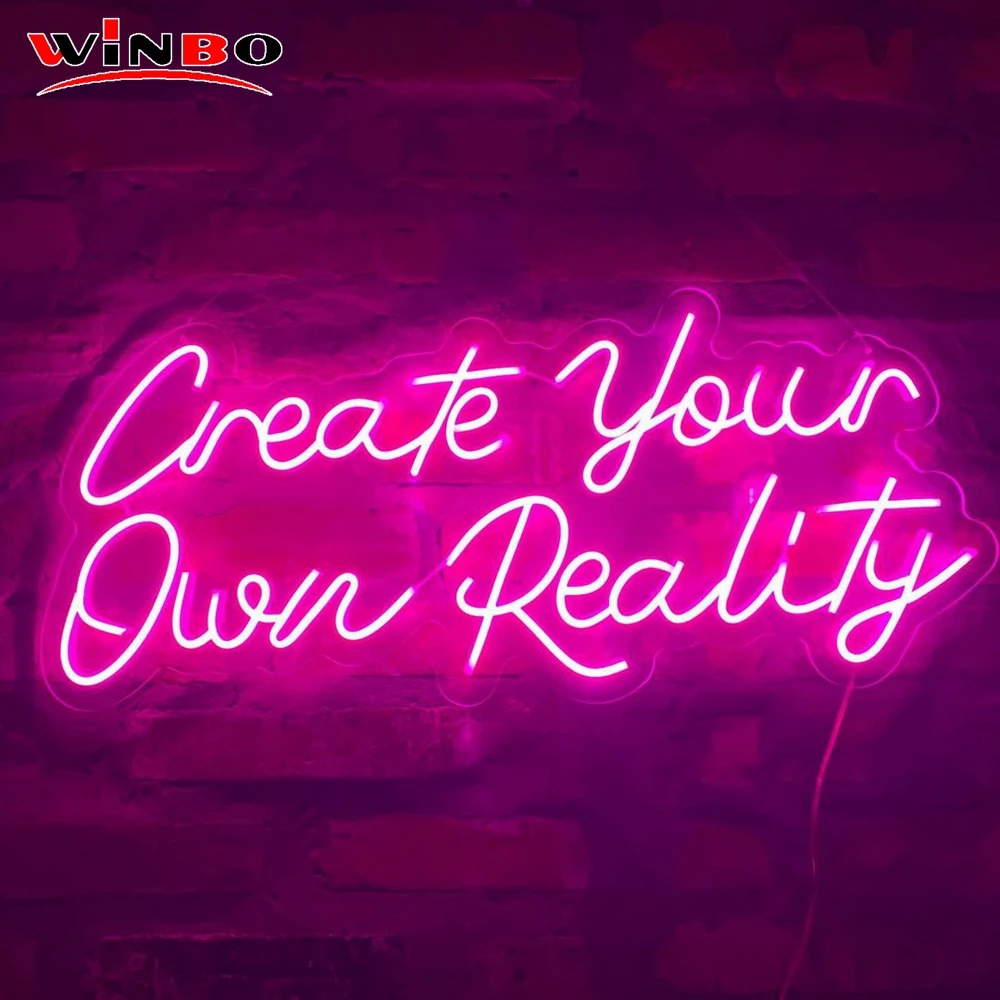 Winbo Wall Art Sign Bedroom Decoration Rainbow Hanging Fashion Custom Neon Animal Lights Night Lamp Led Neon Light For Home