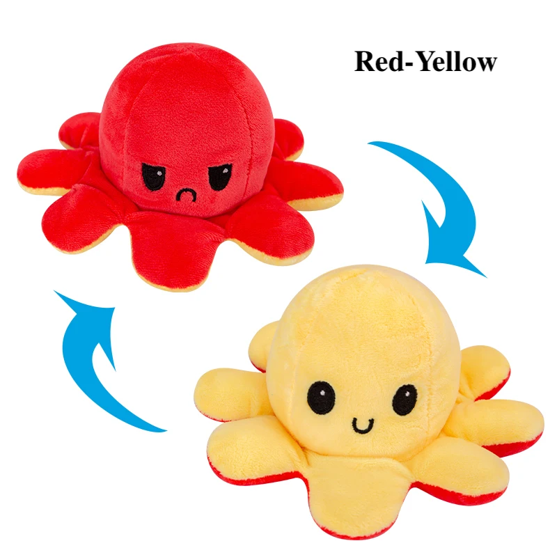 Reversible Plush Fashion Soft Kids Stuff Toy Filp The Octopus
