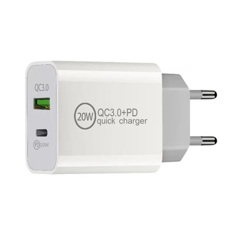 2022 New Hot Products Super Fast Charger 20W PD Charger for iPhone 13 Charger USB-C Adapter US UK EU Plug