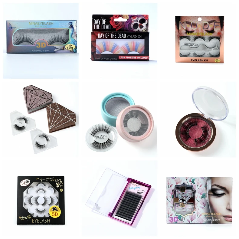 Wholesale Custom Packaging Eyelashes Own Brand Newest Styles Magnetic Eyeliner Lashes 3D Wholesale Magnetic Eyelashes