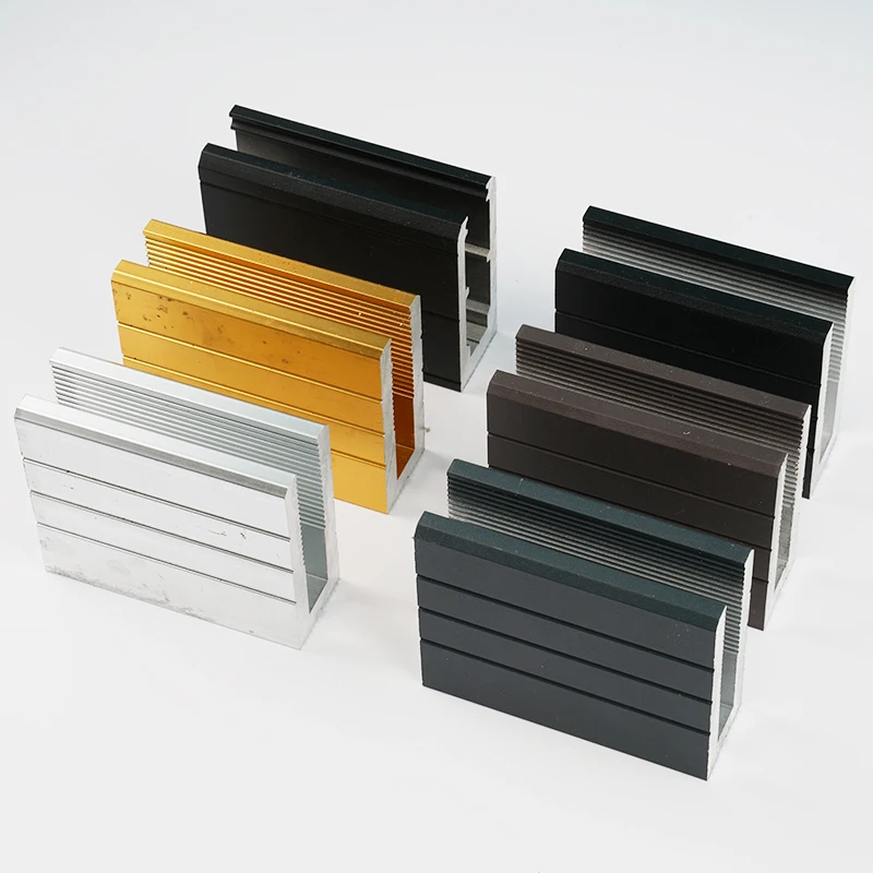 outdoor balcony glass frameless balustrade aluminum u shape channel railing system