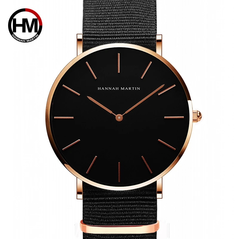 Hannah Martin CH02 Men Watch Top Brand luxury Life Waterproof Quartz WristWatch Fashion Leather Business Boys Watches