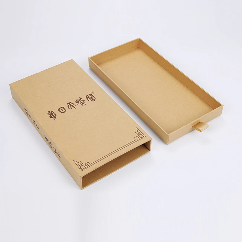 Kraft Paper Or White Cardboard Customized printing box pull out high-grade gift boxes and caskets