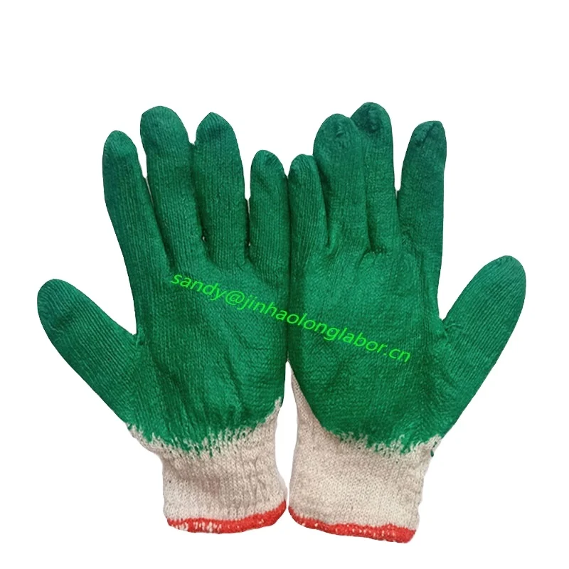 Rubber Coated Industrial Glove with Knitted Cotton