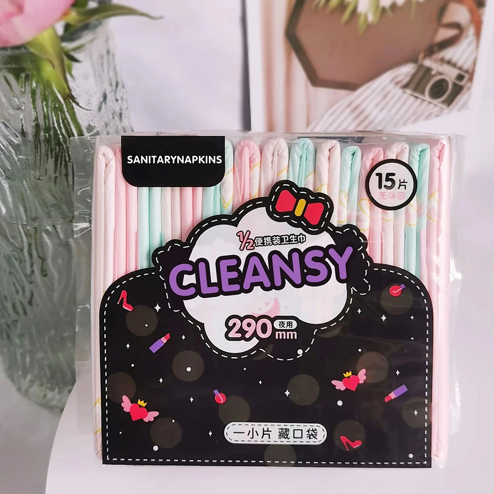 OEM Cheap Price Cotton Sanitary Napkin For Lady Woman Girl Period Anion Sanitary Pads Breathable Sanitary Napkins