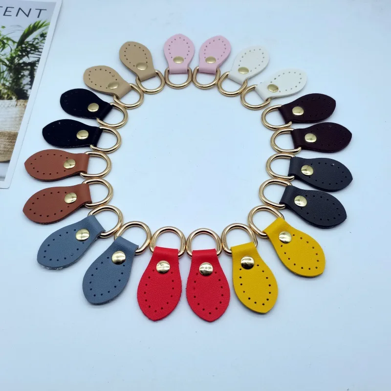 Wholesale Hasp Bags Buckle Handmade Pack Buckles Connection Bag and Strap Bag Button Genuine PU Tag