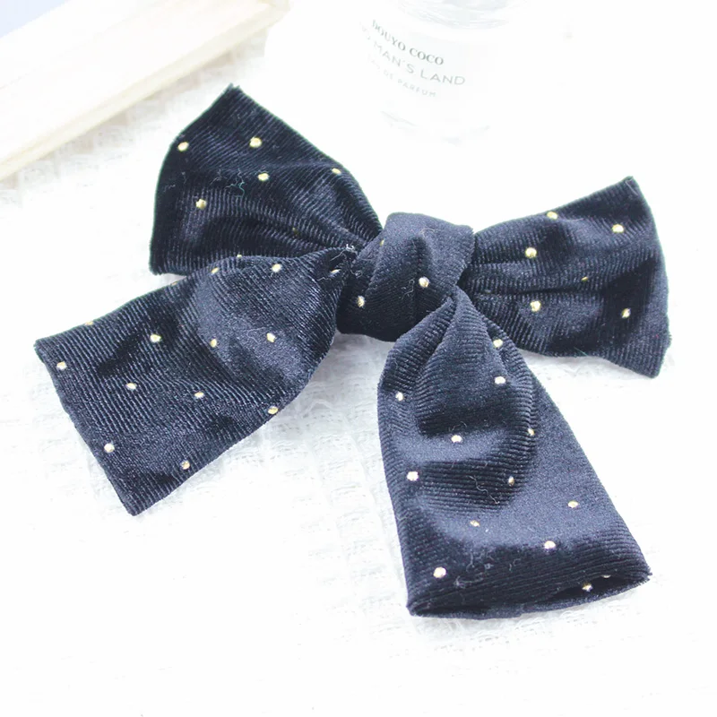 Canary gold onion little hand-made big bow girl headwear festival performance hair accessories red pink Korean hairpin
