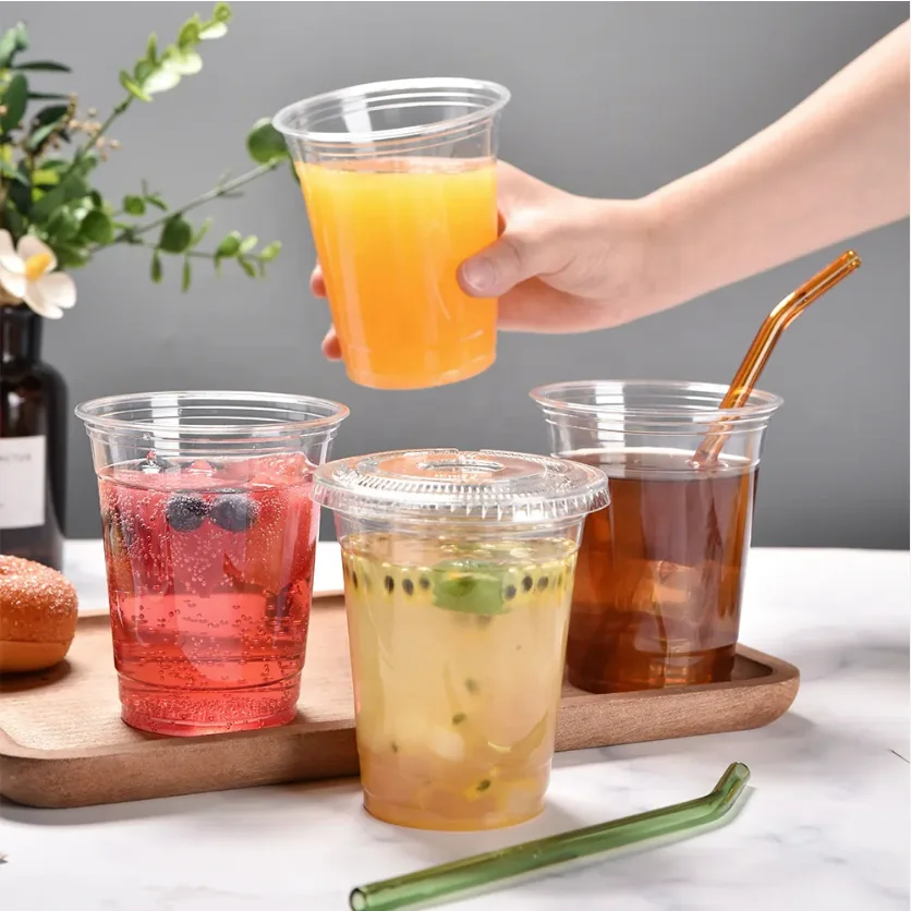 Disposable  Biodegradable Mini PLA Portion Cup With Flat Lid 30ml Plastic Tasting Cup Polylactic acid  cup