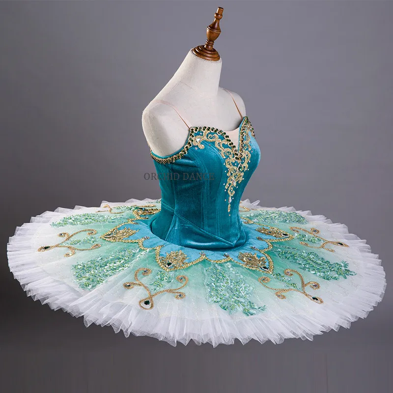 Professional Performance Wear Kids Girls Green Classic Nutcracker Ballet Tutu Costumes