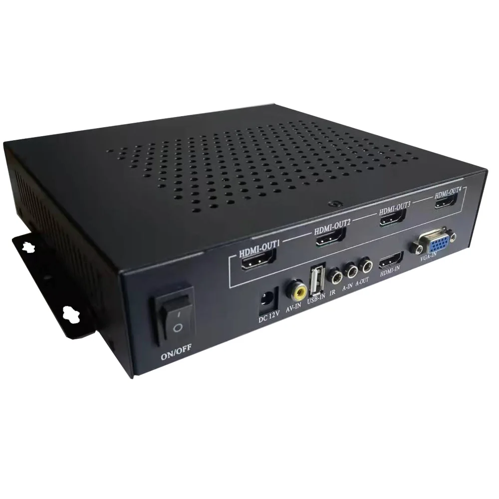 HD video wall controller 4 ports support to do 2x2 /2x1/1x2/1x3/3x1/1x4/41 video wall