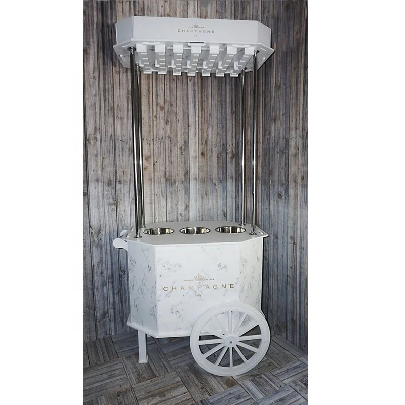 TF 2021 wooden champagne cart manufacturer direct selling party cart