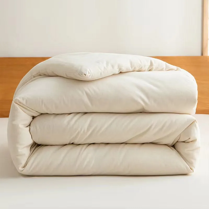 Baimai Flax Linen Quilt 100% French Linen Bedding Quilted Blanket with Pure Linen Cover for Home duvet