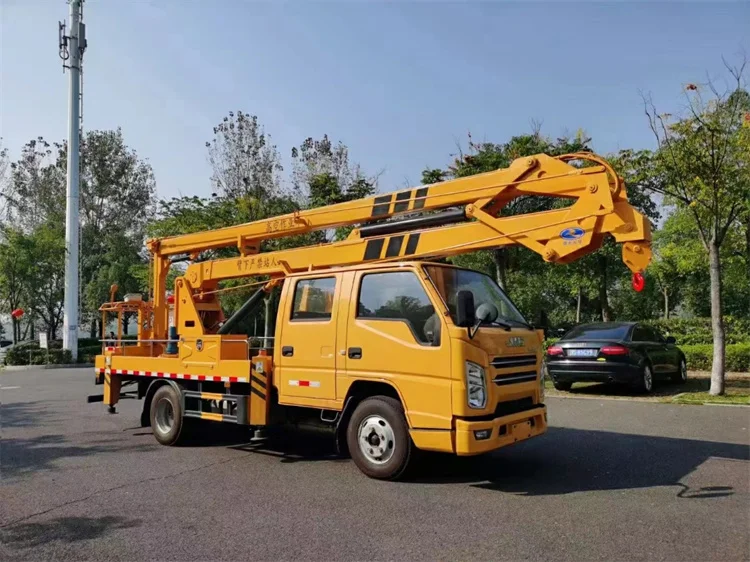 JMC 16m Diesel Truck-Mounted Crane with Cradle Automatic/Manual Transmission New Used for Aerial Work Platform Available Sale