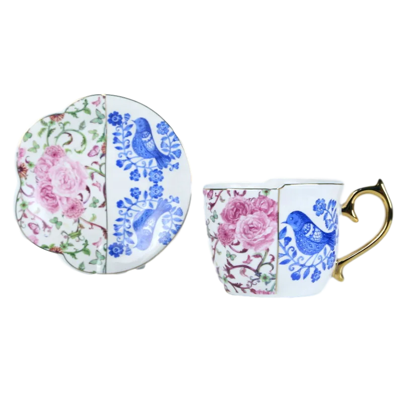 Индивидуальный комплект кофейных чайных чашек и блюдец SU25 Европейского дизайна