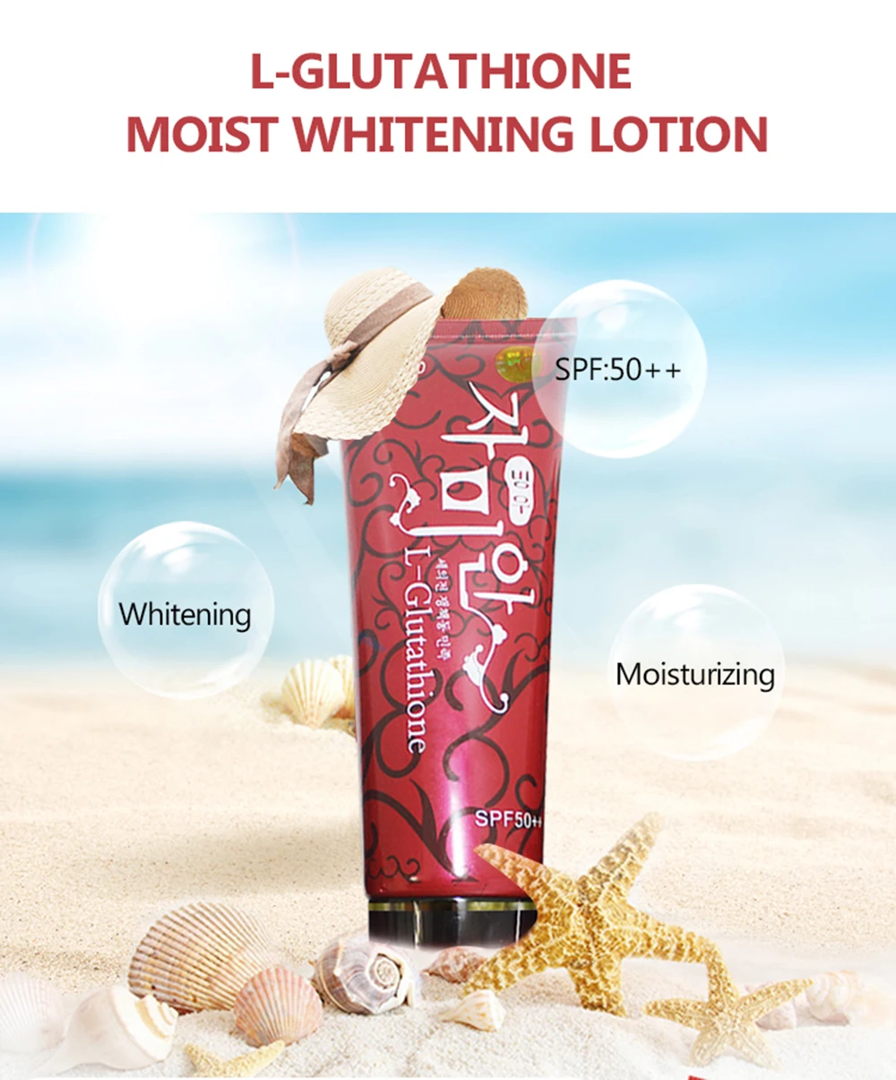 Body Face 300G Korea Brand Effective L-Glutathione With Red Pomegranate Spf 50 Skin Whitening Cream Sunscreen Lotion Sunblock