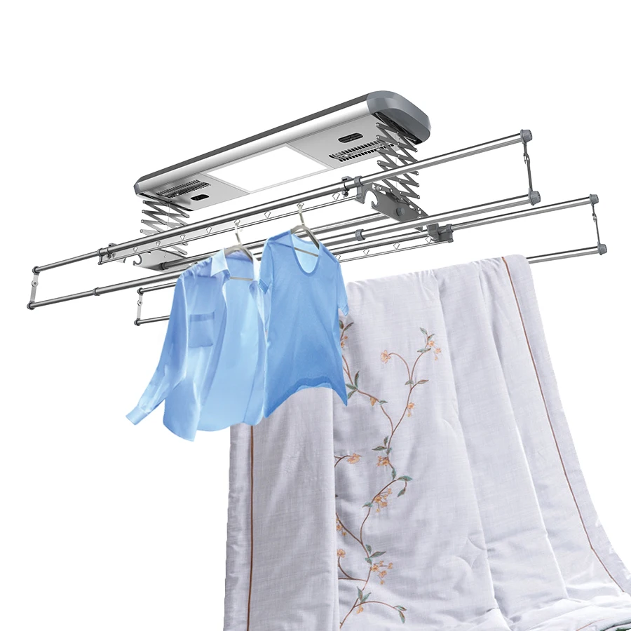 Wholesale smart clothes line automatic dryer sheets thick metal wire wall quilt clothes pole wire hanger for wet clothes