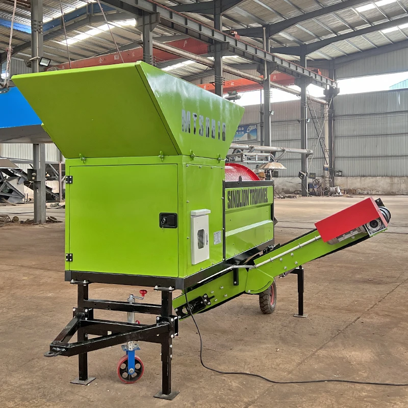 2024 Factory Direct Sales Popular Belt Conveyor Mobile Small trommel screen compost trommel screen topsoil trommel screen