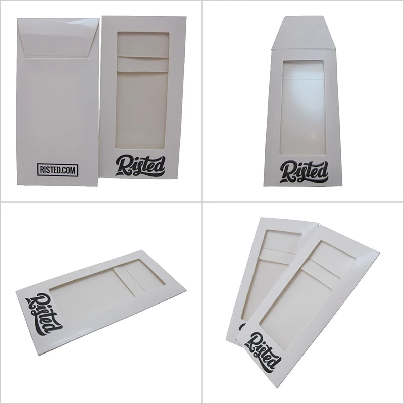 Factory Custom White Paper Envelope Printing Invitation Business Envelopes with Clear Window