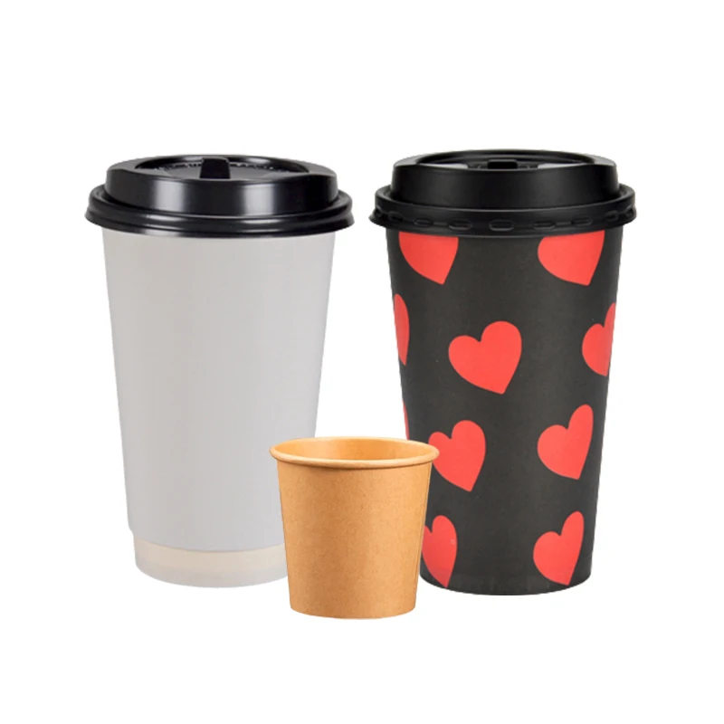 High Grade Biodegradable 3 oz Black Take, Away Paper Pulp Hot Drink Coffee cups Holder Carry Tray for 2/4 cups/