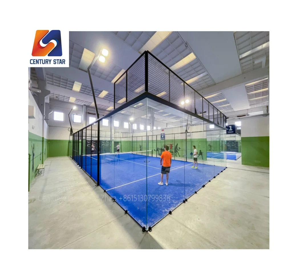 Factory Directly Waterproof Padel Field Cover Paddle Tennis Court With Roof