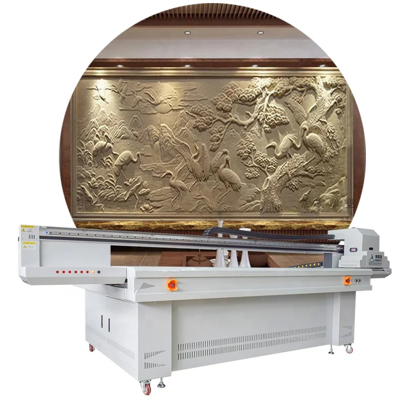 Variable data printing machine KMBYC Uv Printing Machine 2513 Size for multi colors for wall door kitchen parts printing