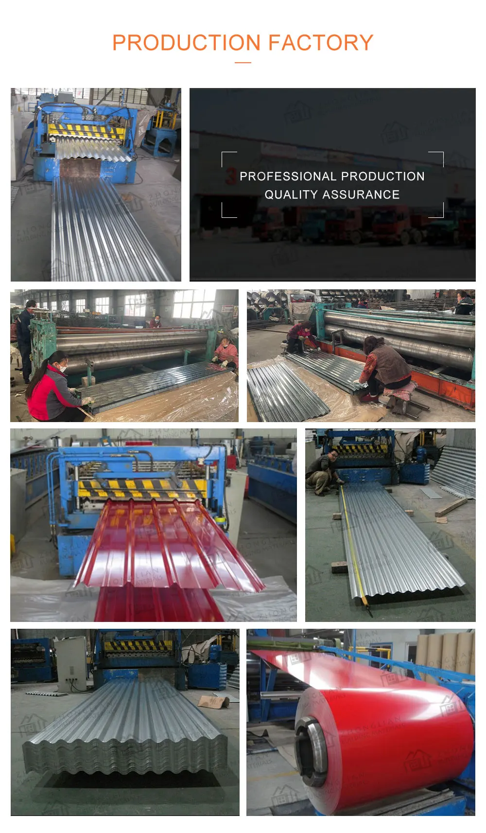 high quality prepainted/galvanized/zinc/aluminum corrugated metal steel roofing sheet price