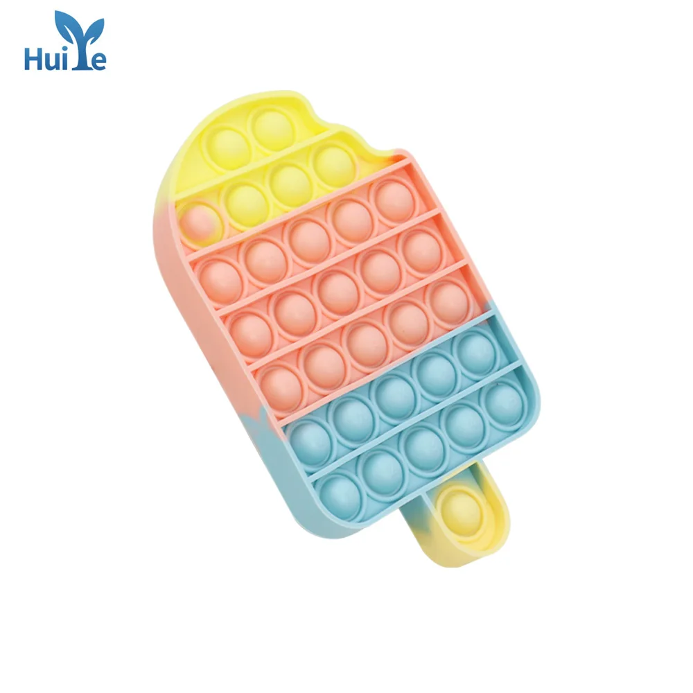Huiye silicone bubble fidget sensory toys pop fidget en71 fidjet toys antistress anxiety toy