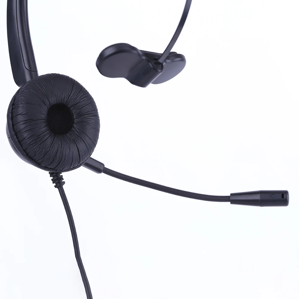 Professional RJ9 RJ11 Office telephone headset call center headset with noise cancelling microphone for Avaya or Plantronics