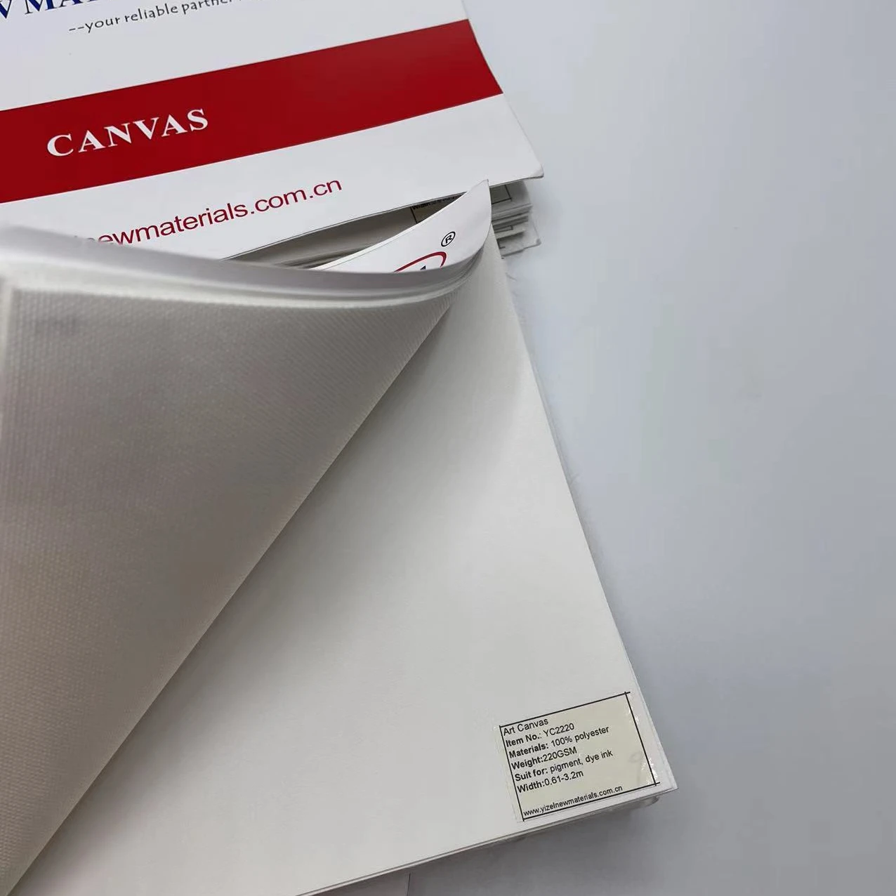 Eco Solvent Painting Materials Ink Glossy 100% Cotton Fabric Wall Art Canvas Roll For Digital Printing