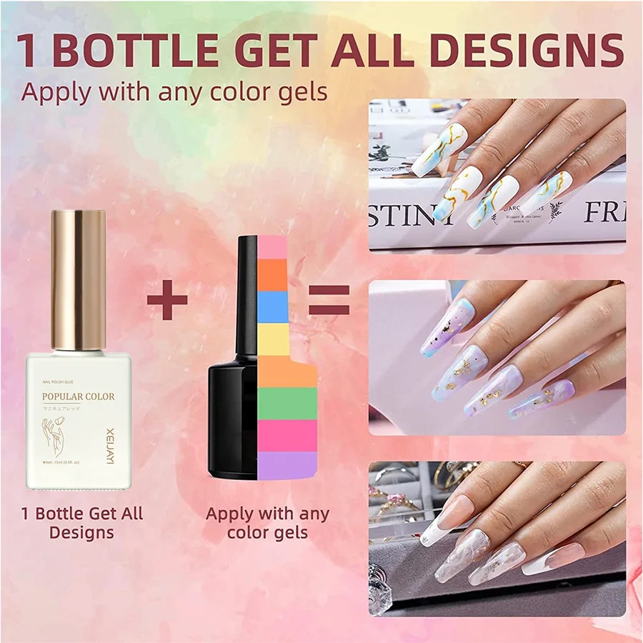 Japanese Blooming Gel Polish 15ml New Multifunctional Wholesale DIY Blooming Effect Nail Creative Design UV Gel Polish
